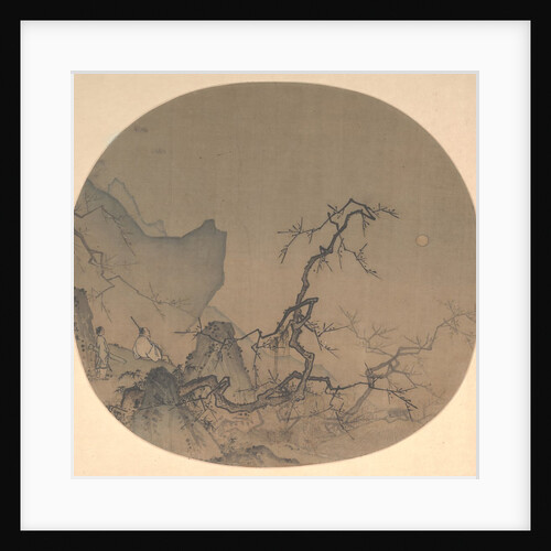 Viewing plum blossoms by moonlight, early 13th century by Ma