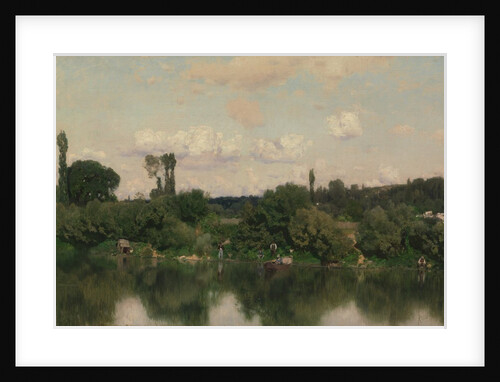 On the Seine by Martín Rico y Ortega