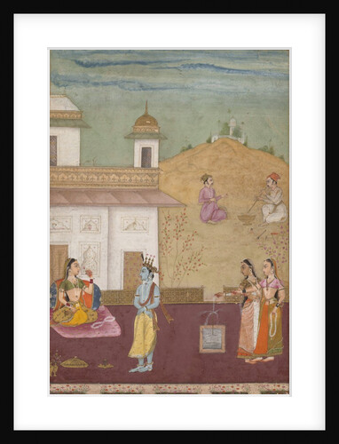 Page from a Dispersed Rasikapriya, 1685 by Nuruddin