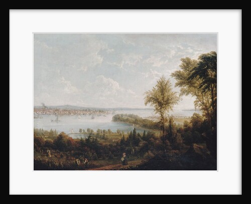 View of the Bay and City of New York from Weehawken, 1840 by Robert Havell