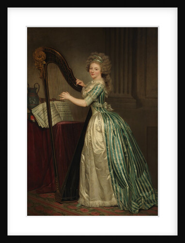 Self-Portrait with a Harp, 1791 by Rose Adelaide Ducreux