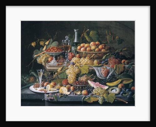 Still Life: Fruit, 1855 by Severin Roesen