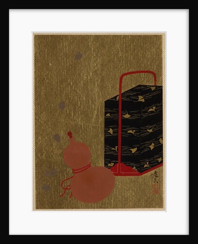 Lacquer Box and Gourd by Shibata Zeshin