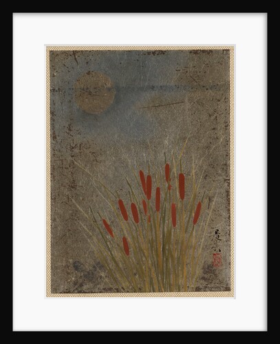 Cat Tails and Moon by Shibata Zeshin