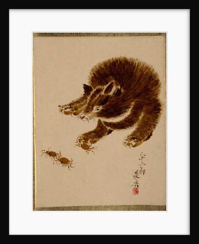 Bear and Crabs by Shibata Zeshin