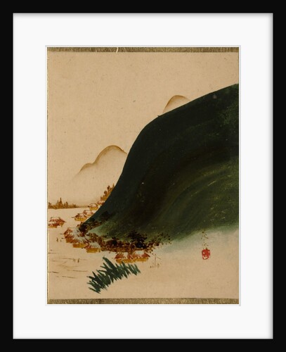 Mountains and Houses by Shibata Zeshin
