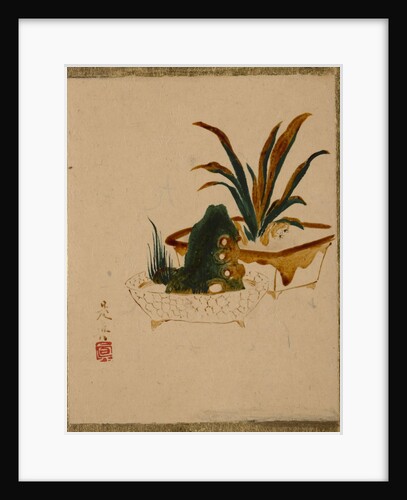 Flowers in Jardinieres, by Shibata Zeshin