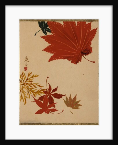 Maple Leaves by Shibata Zeshin