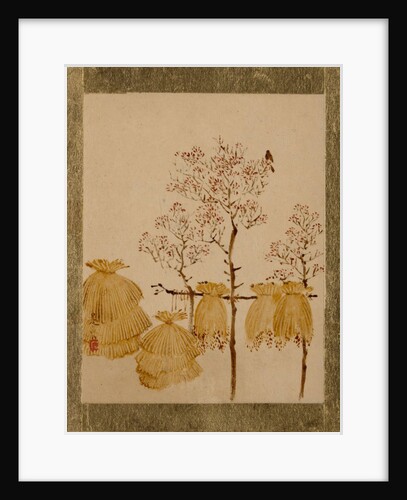 Rice Stacks and Trees by Shibata Zeshin