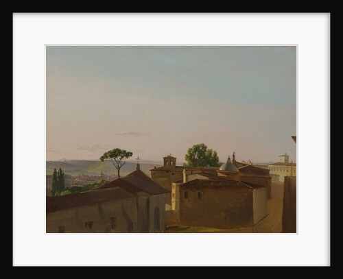 View on the Quirinal Hill, Rome, 1800 by Simon Alexandre Clement Denis