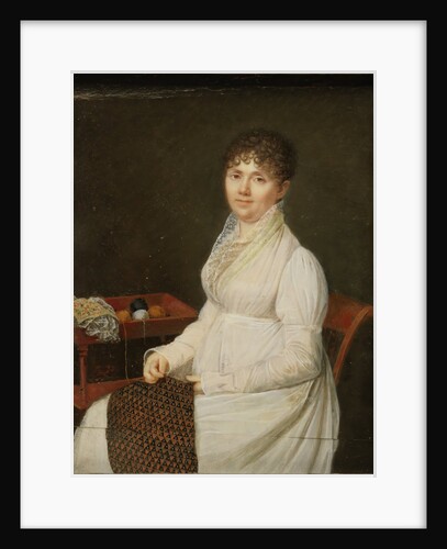 Portrait of a Woman with Tapestry Work by Unknown