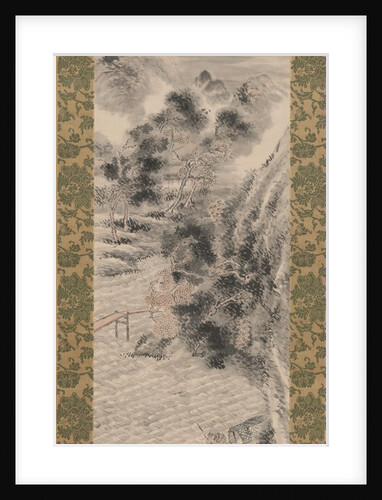 Rainstorm over a River Village, late 18th-early 19th century by Tanomura Chikuden