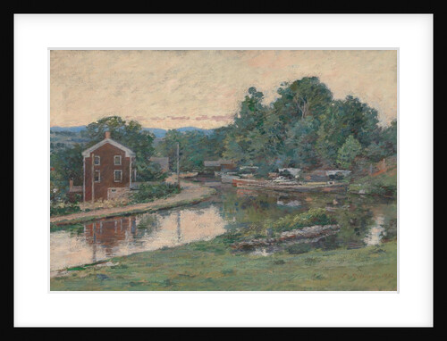 Evening at the Lock, Napanoch, New York, 1893 by Theodore Robinson