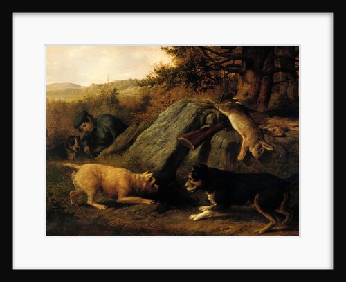 The Rabbit Hunters, 1850 by Thomas Hewes Hinckley