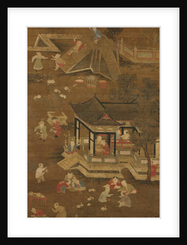 Children playing in the palace garden, late 13th-15th century by Unknown