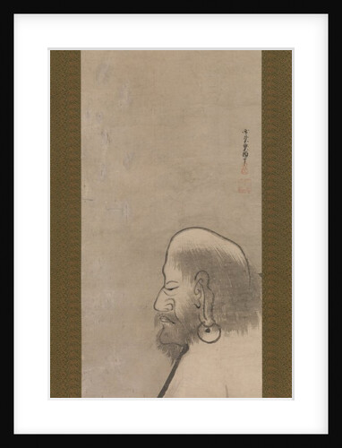 Portrait of Daruma, early 17th century by Unkoku Togan