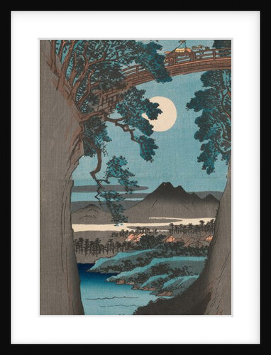 The Monkey Bridge in Kai Province, ca. 1841-42 by Ando Hiroshige
