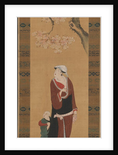 Woman and Child under a Cherry Tree, late 18th-early 19th century by Utagawa Toyohiro