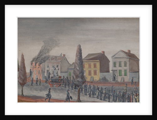 Fighting a Fire, 1870s by William P. Chappel