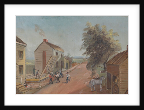 House Raising, 1870s by William P. Chappel