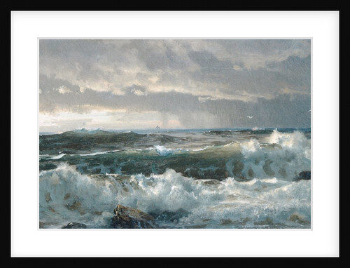 Surf on Rocks, 1890s by William Trost Richards