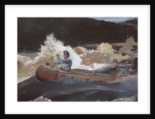 Shooting the Rapids, Saguenay River, 1905-10 by Winslow Homer