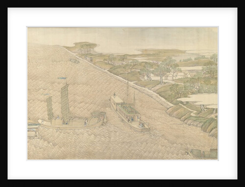 The Qianlong Emperor's Southern Inspection Tour, Scroll Four: The Confluence of the Huai…, 1770 by Xu Yang