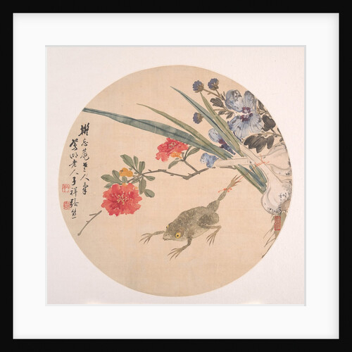 Flower and Toad by Zhang Xiong