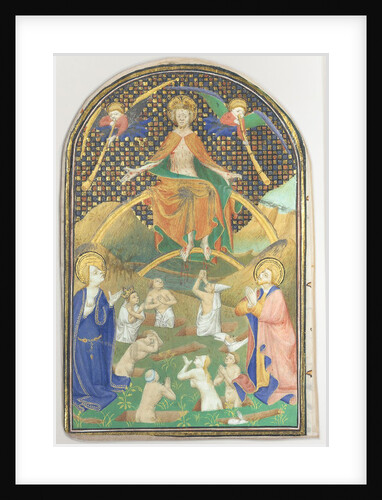 Manuscript Leaf with the Last Judgment, from a Book of Hours, ca. 1400 by Unknown