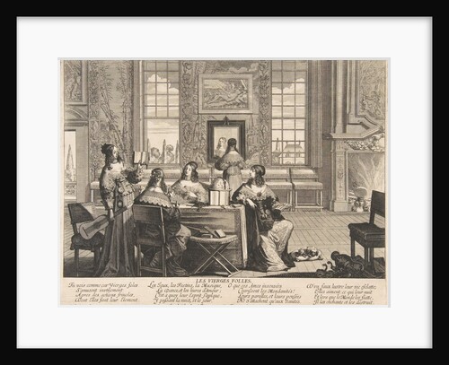 The Foolish Virgins Conversing, ca. 1635 by Abraham Bosse