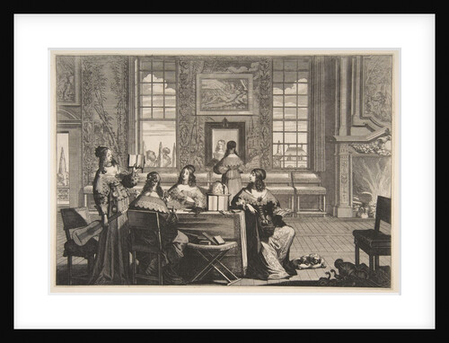 The Foolish Virgins Conversing, ca. 1635 by Abraham Bosse