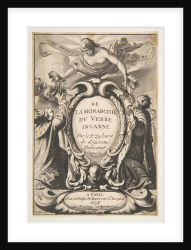 Title-page: De la Monarchie du Verbe incarné, 1638 by Abraham Bosse