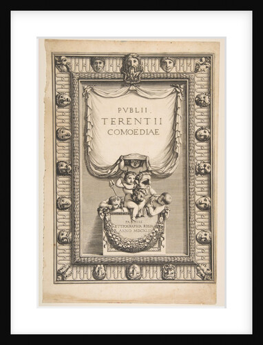 Title Page: Comedies of Terence, 1642 by Abraham Bosse