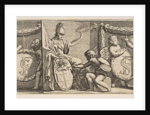 Minerva and the Arms of François Sublet de Noyers Painted by the Geniu…, mid to late 17th century by Abraham Bosse