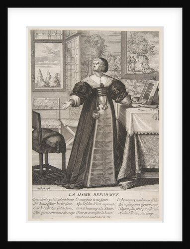 The Reformed Woman, mid to late 17th century by Abraham Bosse