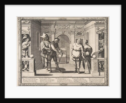 Actors at the Hotel de Bourgogne, ca. 1633-34 by Abraham Bosse