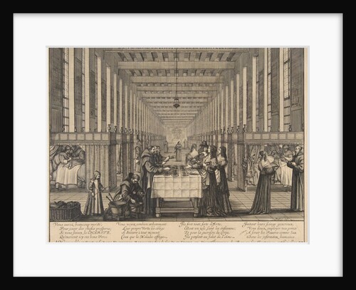 The Infirmary of the Hospital of Charity, ca. 1639 by Abraham Bosse