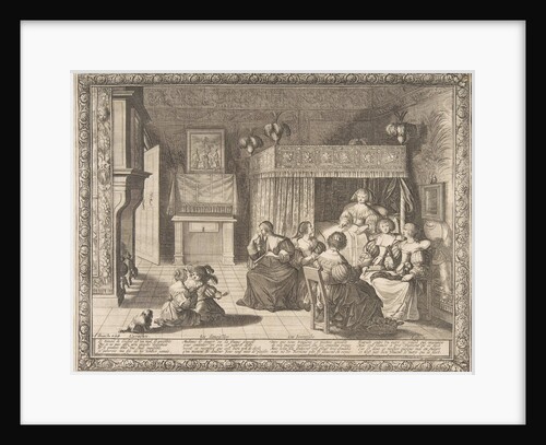 Visit to the New Mother, 1633 by Abraham Bosse