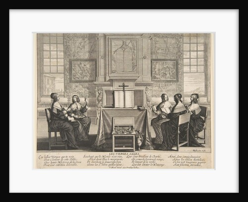 The Wise Virgins Conversing, ca. 1635 by Abraham Bosse