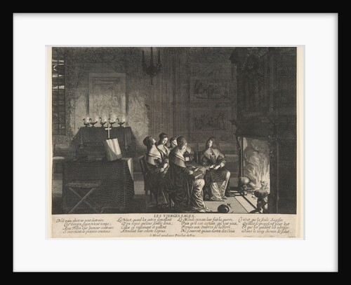 The Wise Virgins Resting Whilst Awaiting the Arrival of The Husband, ca. 1635 by Abraham Bosse