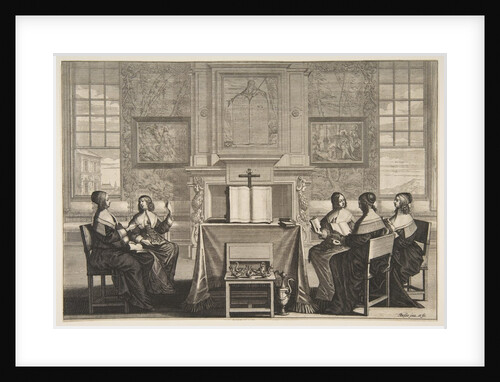 The Wise Virgins Conversing, ca. 1635 by Abraham Bosse