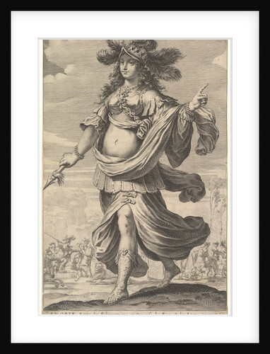 Zenobia, an illustration from Pierre Le Moyne's 'La Gallerie des femmes fortes', ca. 1647 by Abraham Bosse