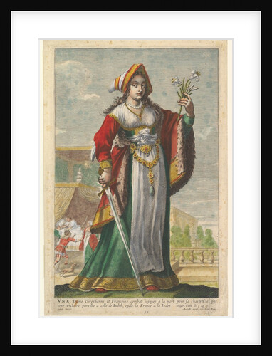 French Judith, an illustration from Pierre Le Moyne's 'La Gallerie des femmes fortes', 1647 by Abraham Bosse