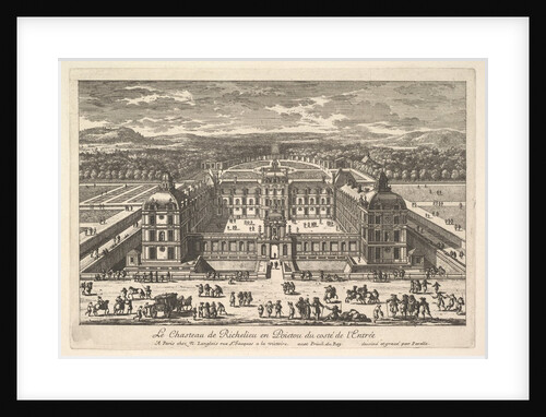 Le Château de Richelieu en Poictou du Côté de l'Entrée, 17th century by Adam Perelle