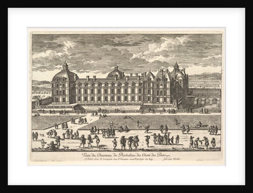 Veüe du Château de Richelieu du Côté du Parc, 17th century by Adam Perelle