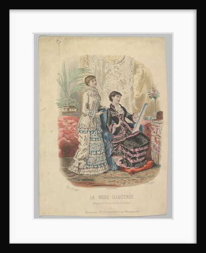 Toilettes de Mme. L. Massieu, from La Mode Illustrée, 1881 by Adèle-Anaïs Colin/J. Bonnard