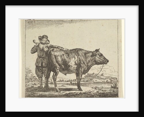 Young Herdsman with a Bull, from Different Animals, 1659 by Adriaen van de Velde