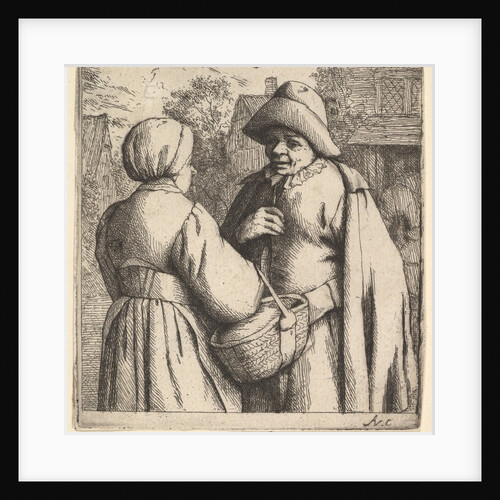 Conversation in the Street, 1610-85 by Adriaen van Ostade