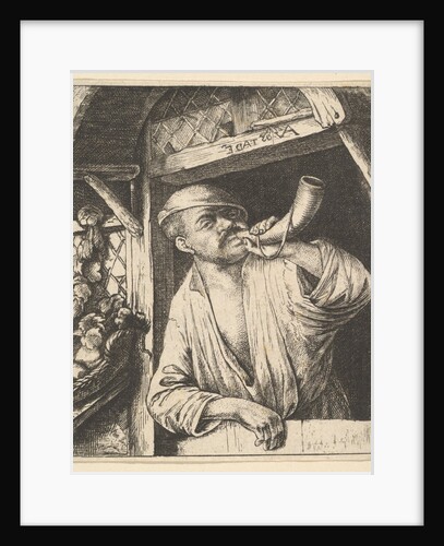 Baker Blowing Horn, 1610-85 by Unknown