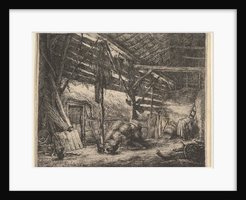 The Barn, 1647 by Adriaen van Ostade